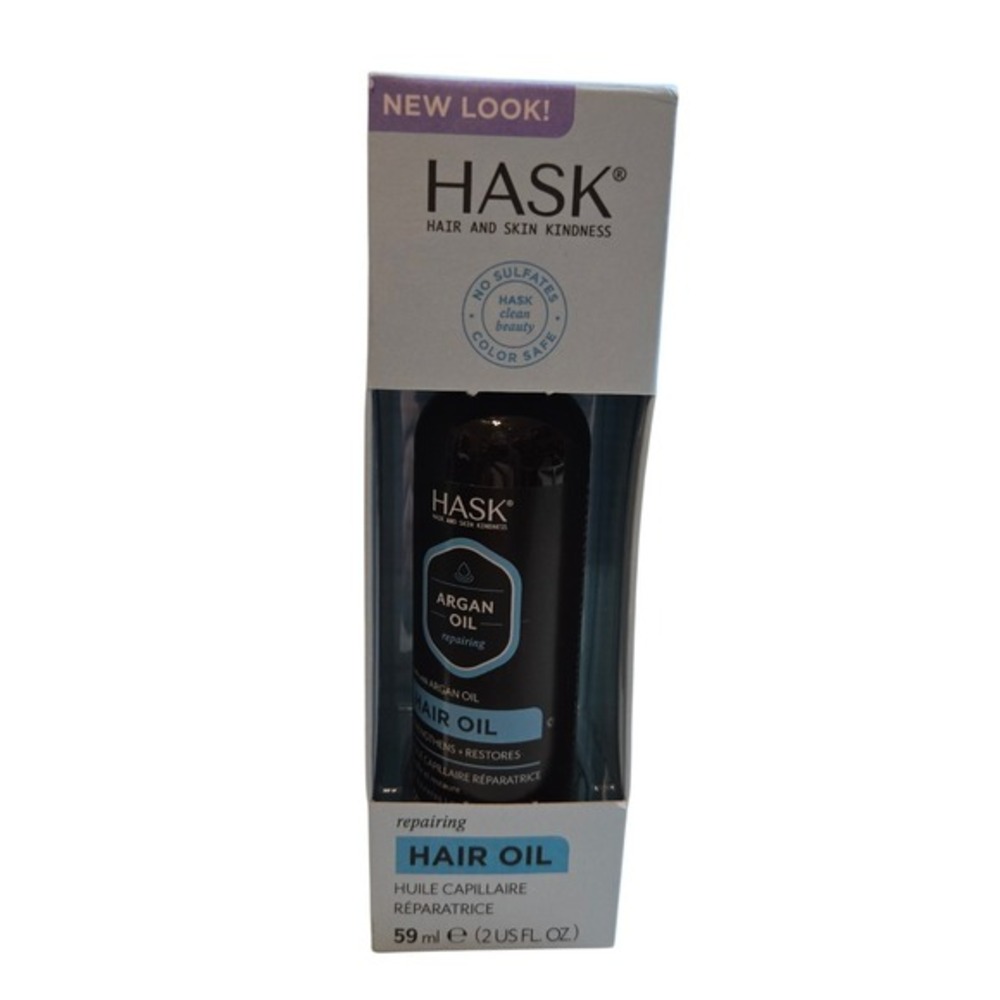 HASK Argan Oil Repairing Hair Oil 2 fl oz Sulfate Free‎ Color Safe Strengthening